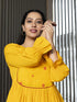 AAHELI RADHIYAA YELLOW YARN DYED COTTON MAXI DRESS AAHELI RADHIYAA YELLOW YARN DYED COTTON MAXI DRESS