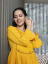 AAHELI RADHIYAA YELLOW YARN DYED COTTON MAXI DRESS AAHELI RADHIYAA YELLOW YARN DYED COTTON MAXI DRESS