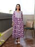 MULMUL BAVISHNI FLORAL BLOCK PRINTED DRESS MULMUL BAVISHNI FLORAL BLOCK PRINTED DRESS