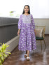 MULMUL VANSHA FLORAL BLOCK PRINTED DRESS MULMUL VANSHA FLORAL BLOCK PRINTED DRESS
