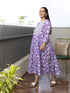 MULMUL VANSHA FLORAL BLOCK PRINTED DRESS MULMUL VANSHA FLORAL BLOCK PRINTED DRESS