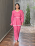 AAHELI LIRTHIKA PINK LUREX CO-ORD SET AAHELI LIRTHIKA PINK LUREX CO-ORD SET
