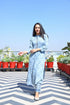 AAHELI GREY PRINTED HANDWORK KURTA WITH PANT SET AAHELI GREY PRINTED HANDWORK KURTA WITH PANT SET