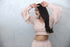 MULMUL BLUSH PINK CROP TOP WITH COWL PANTS MULMUL BLUSH PINK CROP TOP WITH COWL PANTS
