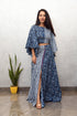 AAHELI NAVY PRINTED COTTON TOP & SKIRT SET AAHELI NAVY PRINTED COTTON TOP & SKIRT SET
