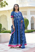 MULMUL ADWETA BLOCK PRINTED PANELED DRESS WITH DUPATTA MULMUL ADWETA BLOCK PRINTED PANELED DRESS WITH DUPATTA