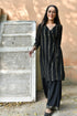 MULMUL CIARA BLACK SEQUIN ANGRAKHA KURTA SET MULMUL CIARA BLACK SEQUIN ANGRAKHA KURTA SET