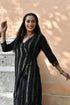 MULMUL CIARA BLACK SEQUIN ANGRAKHA KURTA SET MULMUL CIARA BLACK SEQUIN ANGRAKHA KURTA SET