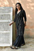 MULMUL CIARA BLACK SEQUIN ANGRAKHA KURTA SET MULMUL CIARA BLACK SEQUIN ANGRAKHA KURTA SET
