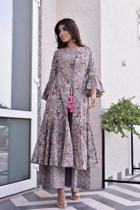 AAHELI ADRITI TOP-PLAZZO & JACKET SET AAHELI ADRITI TOP-PLAZZO & JACKET SET