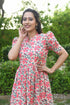 AAHELI PORTOFINO FLORAL FLARED DRESS AAHELI PORTOFINO FLORAL FLARED DRESS