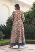 MULMUL IRYA AJRAKH PRINT PANELED & FLARED DRESS MULMUL IRYA AJRAKH PRINT PANELED & FLARED DRESS