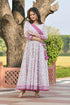 MULMUL GAURIKA FLORAL JAAL BLOCK PRINTED DRESS WITH DUPATTA MULMUL GAURIKA FLORAL JAAL BLOCK PRINTED DRESS WITH DUPATTA