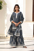 MULMUL CHESHTA BLOCK PRINTED KURTI-FLARED PLAZZO & DUPATTA SET MULMUL CHESHTA BLOCK PRINTED KURTI-FLARED PLAZZO & DUPATTA SET