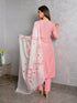 AAHELI MEHAK PEACH KURTA-PANTS & DUPATTA SET AAHELI MEHAK PEACH KURTA-PANTS & DUPATTA SET