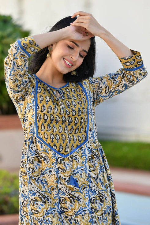 MULMUL DEEVENA AJRAKH PRINT SUIT SET MULMUL DEEVENA AJRAKH PRINT SUIT SET