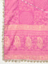 MULMUL DARMIKA PINK BLOCK PRINTED FLARED KURTA-SHARARA & DUPATTA SET MULMUL DARMIKA PINK BLOCK PRINTED FLARED KURTA-SHARARA & DUPATTA SET