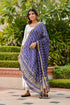 AAHELI TRUE BLUE BANDHANI DUPATTA AAHELI TRUE BLUE BANDHANI DUPATTA