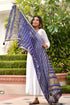 AAHELI TRUE BLUE BANDHANI DUPATTA AAHELI TRUE BLUE BANDHANI DUPATTA