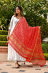 AAHELI AURORA RED BANDHANI DUPATTA AAHELI AURORA RED BANDHANI DUPATTA