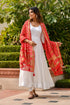 AAHELI AURORA RED BANDHANI DUPATTA AAHELI AURORA RED BANDHANI DUPATTA