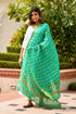AAHELI HOLLY GREEN BANDHANI DUPATTA AAHELI HOLLY GREEN BANDHANI DUPATTA