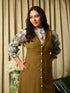 AAHELI LIVVY FLORAL SHIRT & OLIVE TUNIC SET AAHELI LIVVY FLORAL SHIRT & OLIVE TUNIC SET