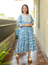 MULMUL NIVYA FLORAL BLOCK PRINTED DRESS MULMUL NIVYA FLORAL BLOCK PRINTED DRESS