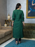 AAHELI AAVI DEEP GREEN KURTA & PANTS SET AAHELI AAVI DEEP GREEN KURTA & PANTS SET