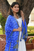 AAHELI IMPERIAL BLUE BANDHANI DUPATTA AAHELI IMPERIAL BLUE BANDHANI DUPATTA