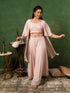 MULMUL BLUSH PINK SEQUIN EMBROIDERED CO-ORD SET MULMUL BLUSH PINK SEQUIN EMBROIDERED CO-ORD SET