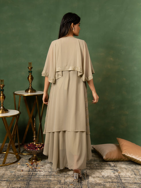 MULMUL SAGE GREY SEQUIN EMBROIDERED CO-ORD SET MULMUL SAGE GREY SEQUIN EMBROIDERED CO-ORD SET