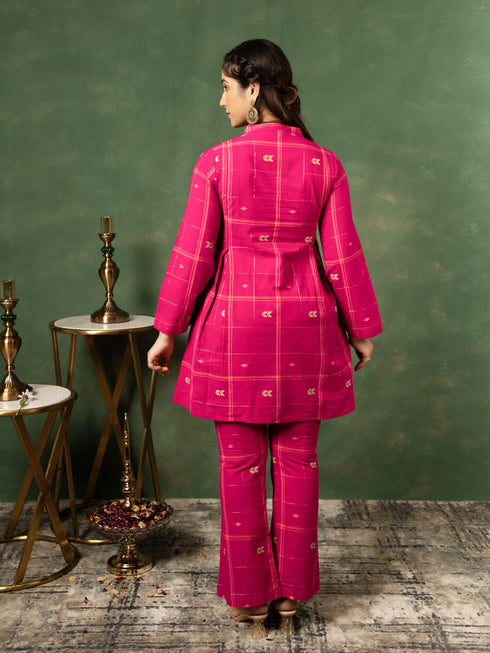 AAHELI AMARA A-LINE KURTA & BOOTCUT PANTS SET AAHELI AMARA A-LINE KURTA & BOOTCUT PANTS SET