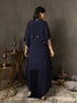 MULMUL NAVY BLUE SEQUIN EMBROIDERED CO-ORD SET MULMUL NAVY BLUE SEQUIN EMBROIDERED CO-ORD SET
