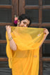 MULMUL SUNEHRI GOTA PATTI-BUTTON WORK CHIFFON SAREE MULMUL SUNEHRI GOTA PATTI-BUTTON WORK CHIFFON SAREE