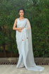 MULMUL NURI SEQUIN AARI WORK CHIFFON SAREE MULMUL NURI SEQUIN AARI WORK CHIFFON SAREE