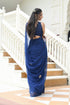 MULMUL AABROO BLUE PITTAN WORK CHIFFON SAREE MULMUL AABROO BLUE PITTAN WORK CHIFFON SAREE
