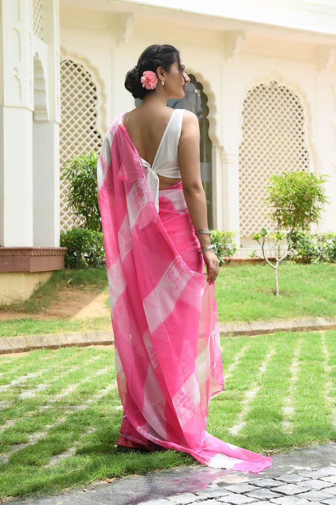 MULMUL RIDA LEHER CHIFFON SAREE MULMUL RIDA LEHER CHIFFON SAREE