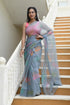 MULMUL SHARINA BRUSH-STROKED CHIFFON SAREE MULMUL SHARINA BRUSH-STROKED CHIFFON SAREE