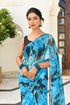 MULMUL LOVE-IN-A-MIST CHIFFON SAREE MULMUL LOVE-IN-A-MIST CHIFFON SAREE