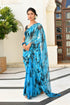 MULMUL LOVE-IN-A-MIST CHIFFON SAREE MULMUL LOVE-IN-A-MIST CHIFFON SAREE