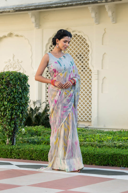 MULMUL SURFINIA CHIFFON SAREE MULMUL SURFINIA CHIFFON SAREE