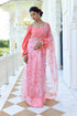 MULMUL SHUBHRA CORAL ORGANZA SAREE MULMUL SHUBHRA CORAL ORGANZA SAREE