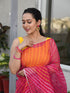 MULMUL PREETISHA MULTICOLORED LEHERIYA CHIFFON SAREE MULMUL PREETISHA MULTICOLORED LEHERIYA CHIFFON SAREE