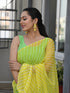 MULMUL TAHAKSHI LIME-YELLOW LEHERIYA CHIFFON SAREE MULMUL TAHAKSHI LIME-YELLOW LEHERIYA CHIFFON SAREE