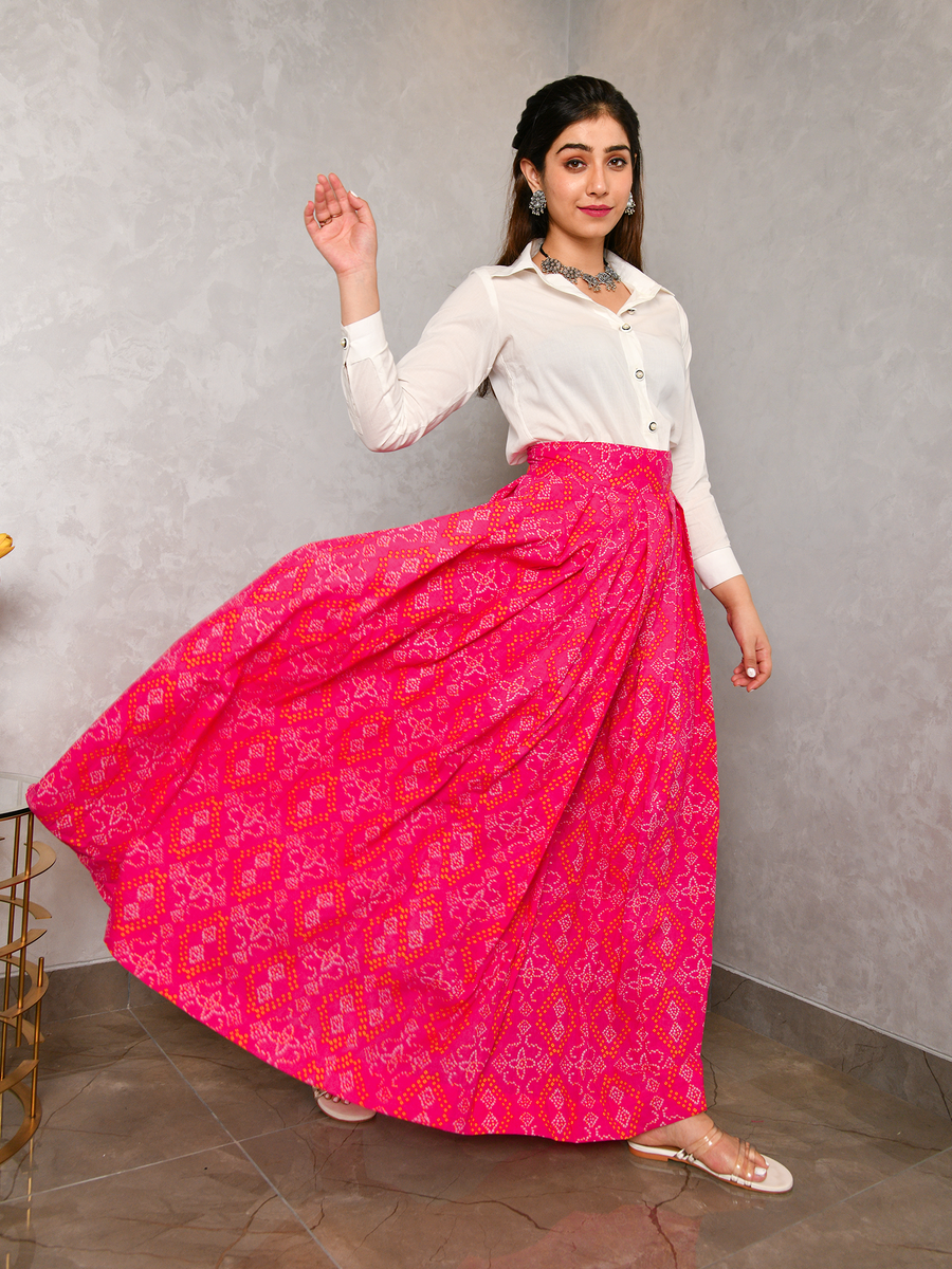 White shirt and skirt set online