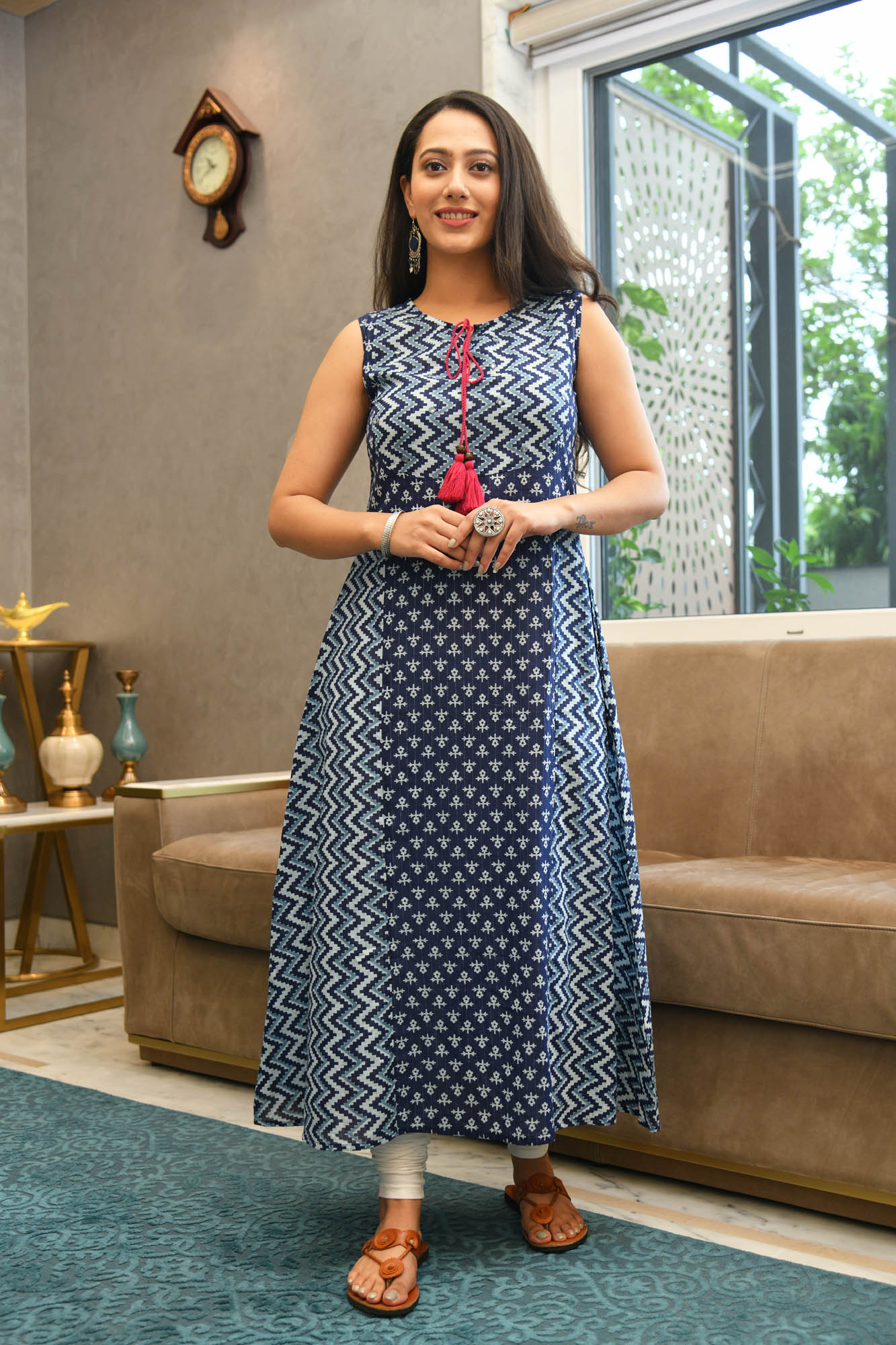 AAHELI ANVIKA PRINTED A-LINE KURTA –